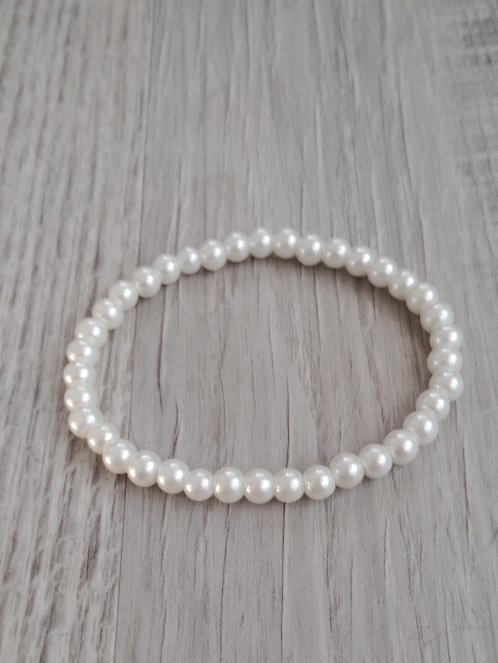 Classic White Pearl Stretch Bracelet - Women Jewelry